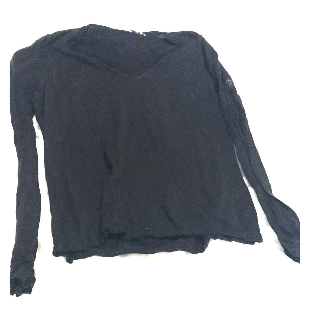 Elie Tahari plain black Long Sleeve top